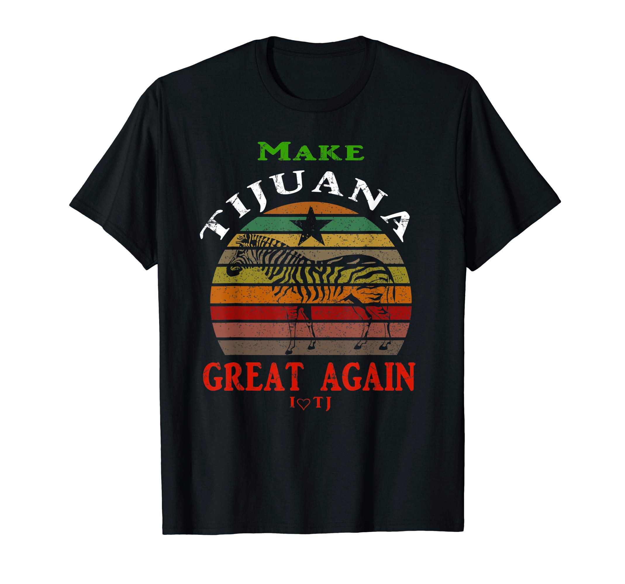 Checkertone Mexico ShirtsMake Tijuana Great Again - Donkey Baja California TJ Mexico T-Shirt