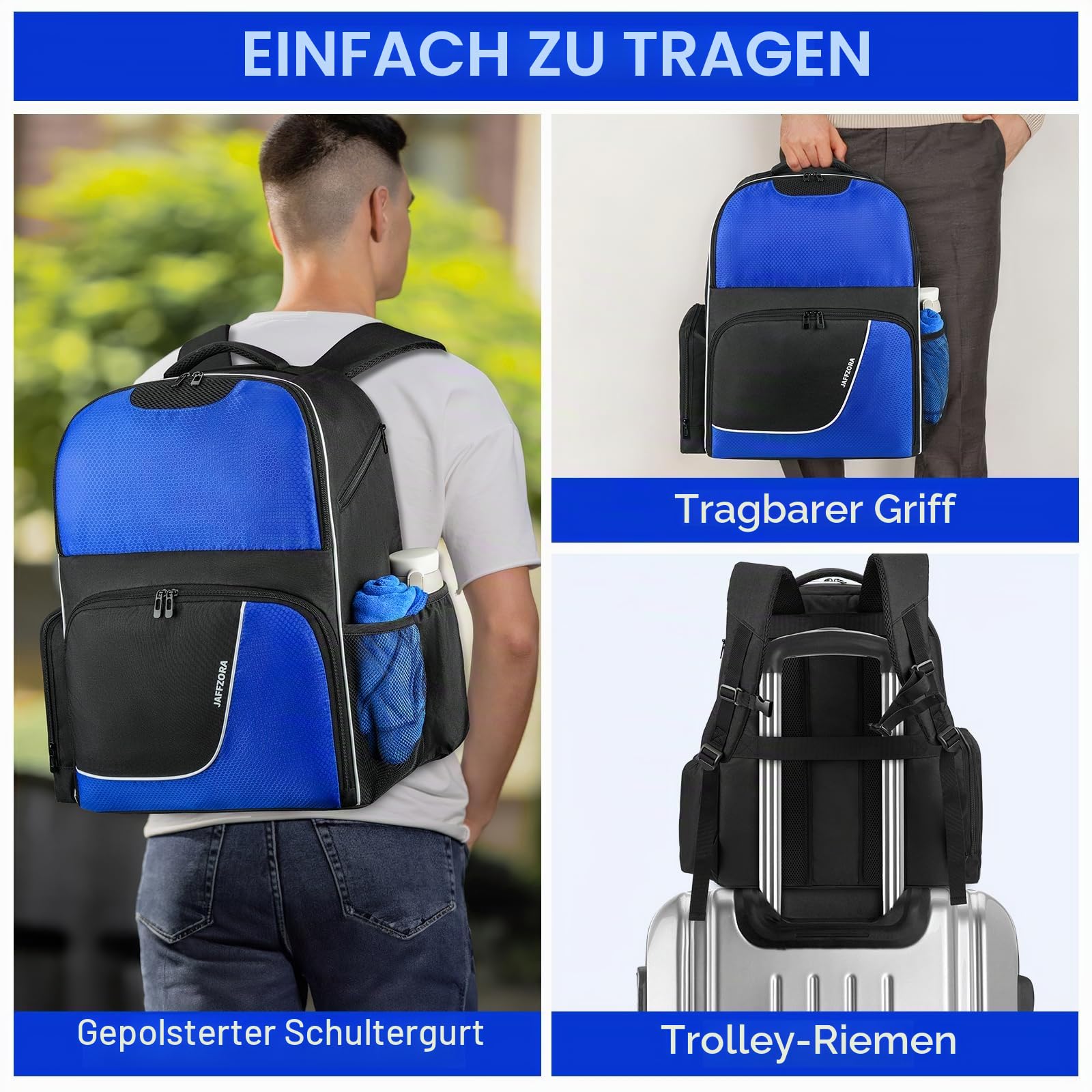 Bowling Backpack, Bowling Ball Bag for Bowling Accessories, Fits A Pair of Bowling Shoes Up to Size 16 for Men
