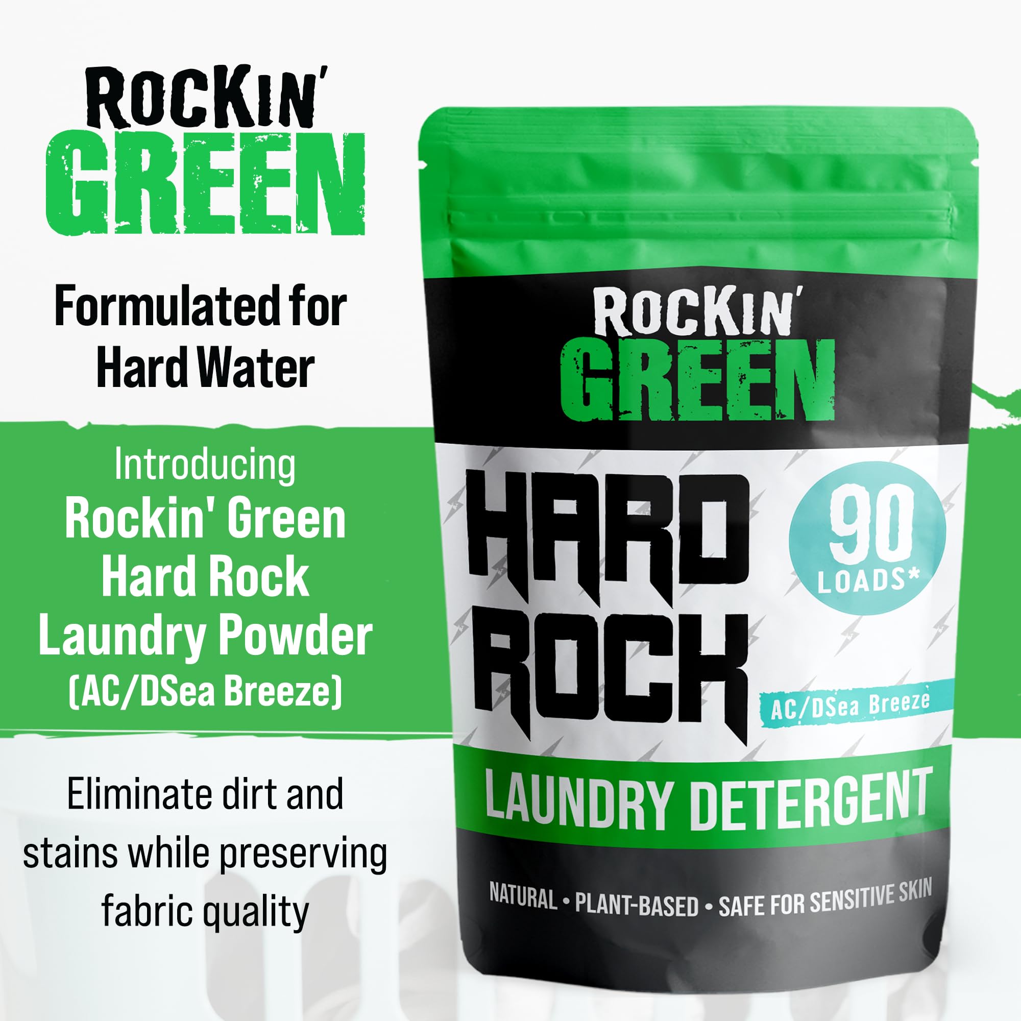 Rockin' Green Hard Rock Laundry Detergent - Motley Clean by Rockin' Green