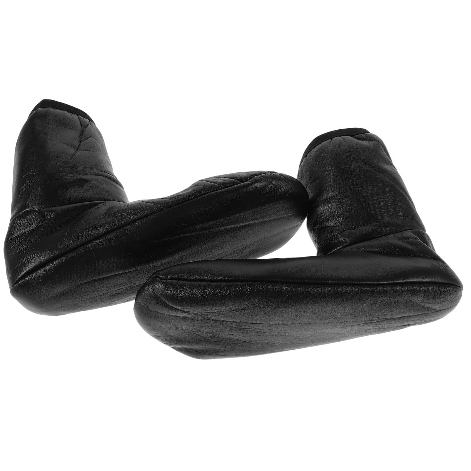 GAROZATION 1pair Fleece-lined Thick Boot Socks for Men Women Insulated Cold Weather Socks with Windproof Pu for Outdoor Activities Fishing Hiking and Work