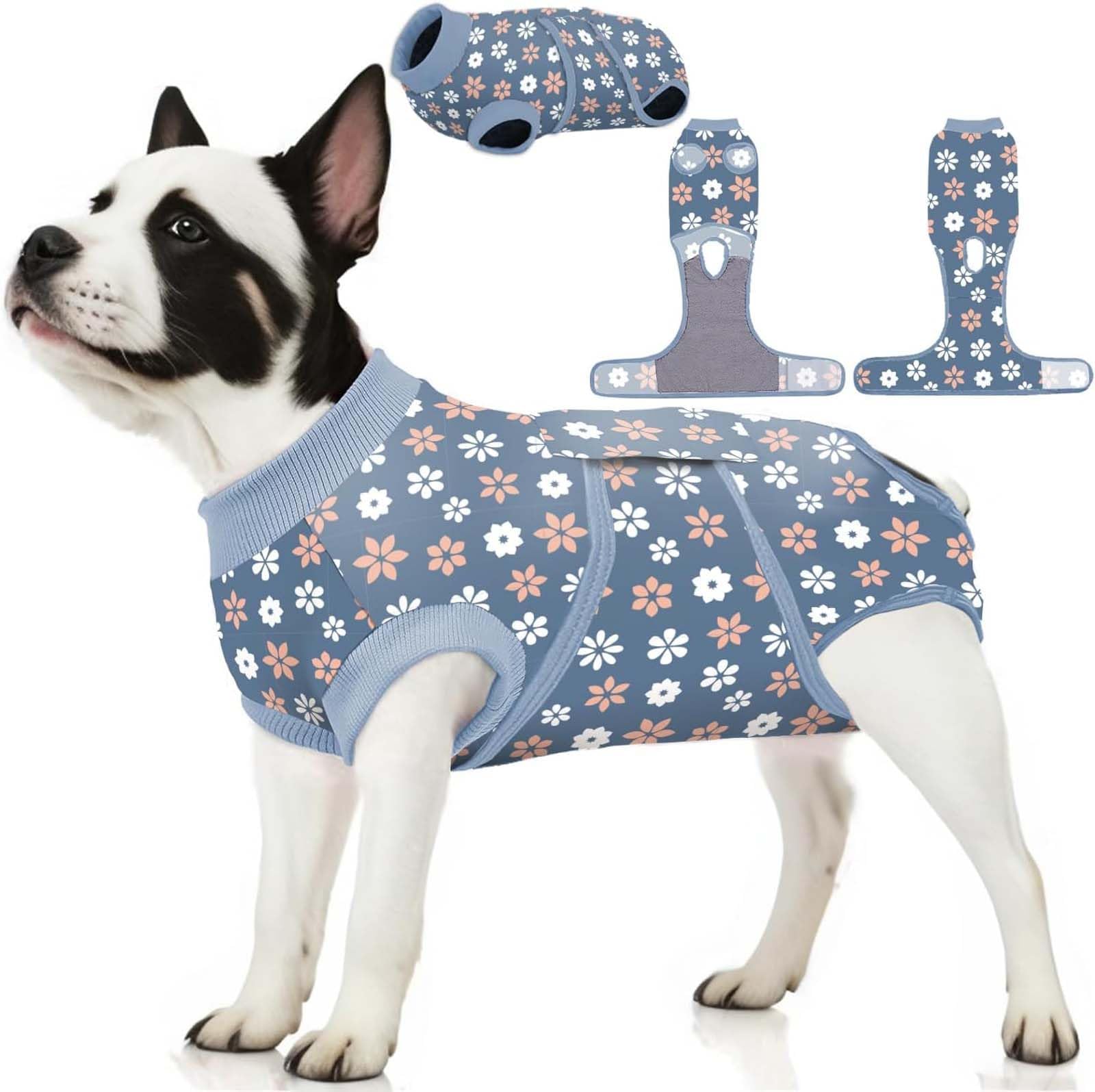 PetWarm Dog Onesie for Surgery Female Bodysuit for Abdominal Affected Areas Sensitive Skin Areas