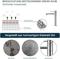 Detbom 360° Forgatható Mosdó Csaptelep Kerámia Szeleppel, Meleg-Hideg Vízhez 5