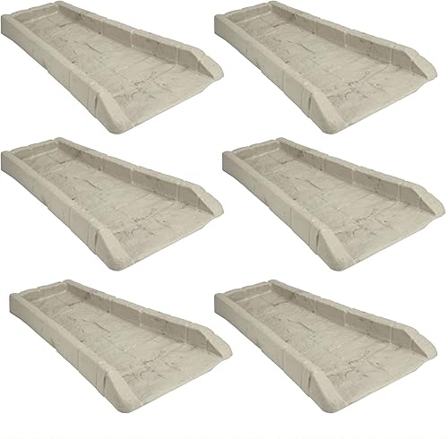 Miniatura 64 de Suncast Compuesto de poliéster fácil de usar, decorativo para exteriores, canaleta de lluvia Downspout, bloque de salpicaduras para desagües debajo
