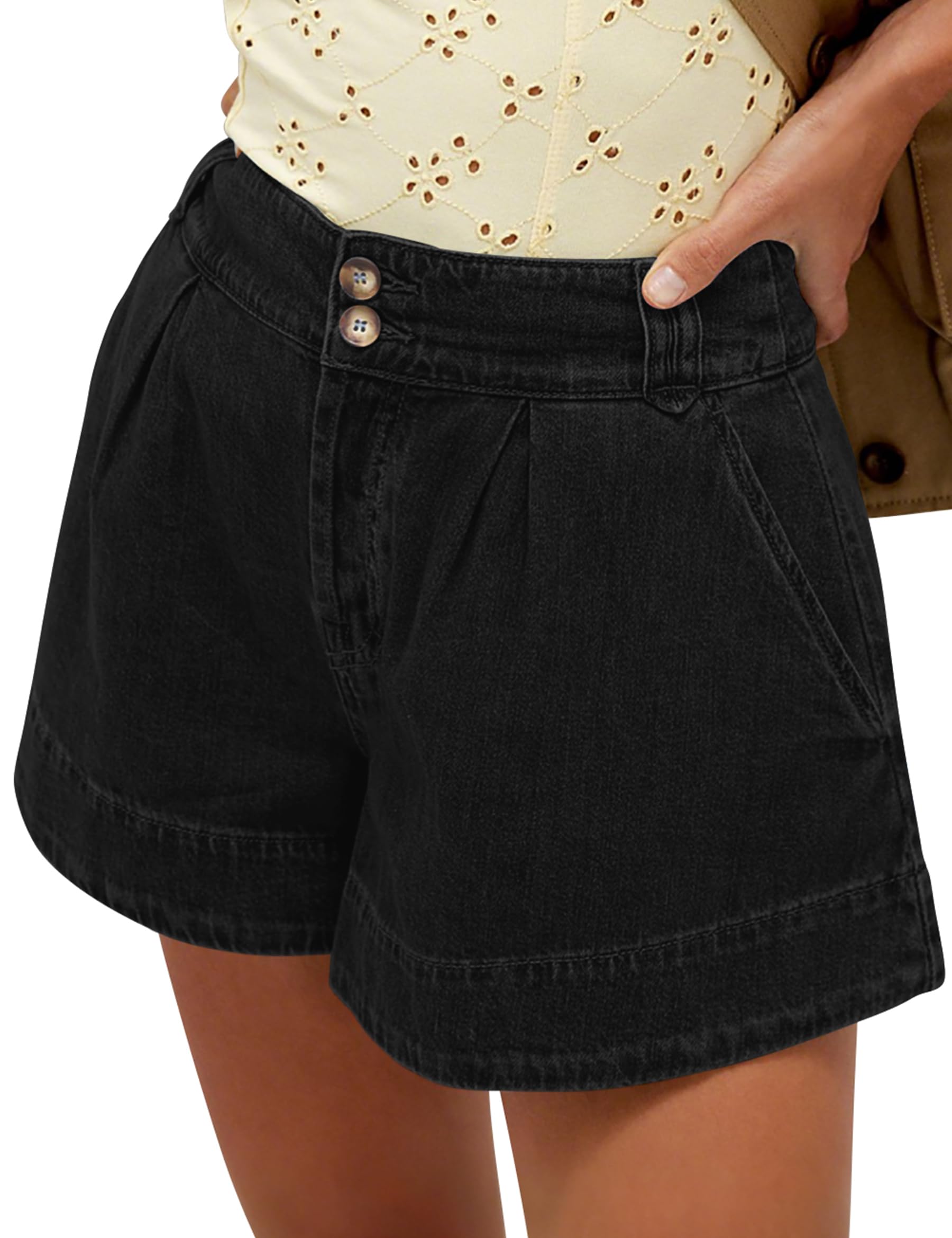 BISUAL Baggy Jean Shorts