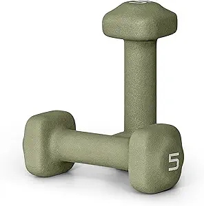 Tone Fitness Neoprene Dumbbell Weight Pairs with Anti-Roll Square Head | Multiple Options