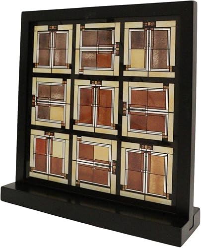 Miniatura 4 de Ebros Gift Frank Lloyd Wright Unity Temple Universalist Church Skylight Oak Park - Placa de escritorio con base de madera, 10 pulgadas de alto x 10