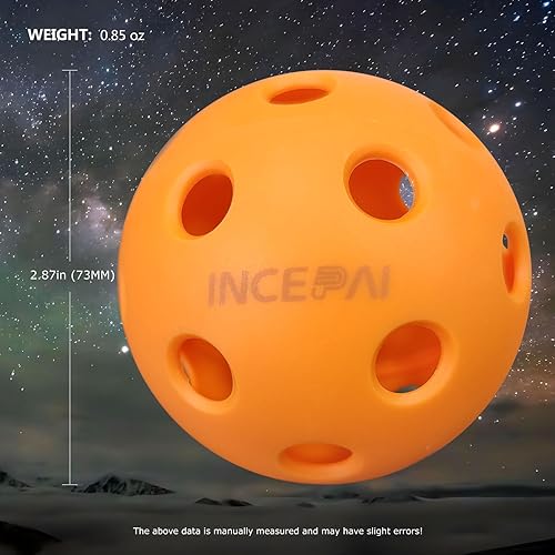 Miniatura 2 de Pickleballs para interiores (paquete de 6) de 26 agujeros de diseño silencioso para suelos de madera dura, cumple con los estándares USAPA para