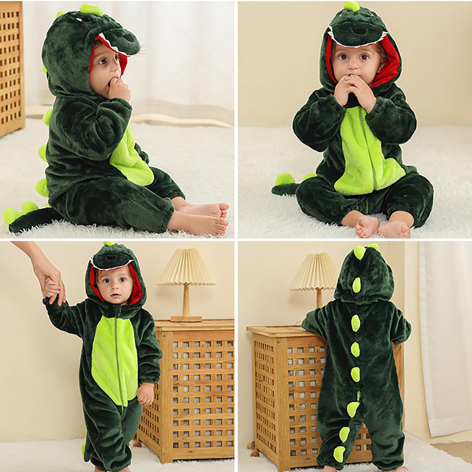 Mono de Dinosaurio para niño, Franela, Disfraz para bebé, Traje de actuación392
