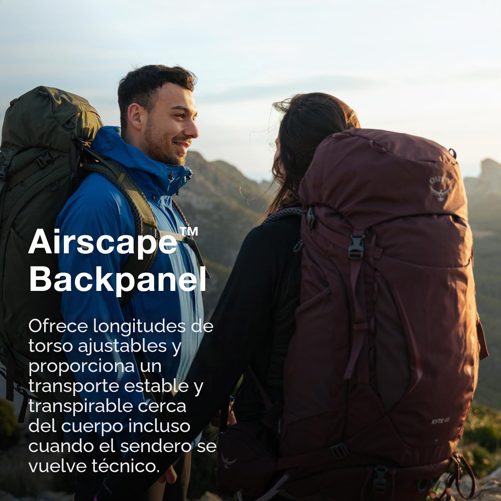 Osprey Kyte Mochila de trekking para mujer, 48L Medium/Large, Serenity Blue