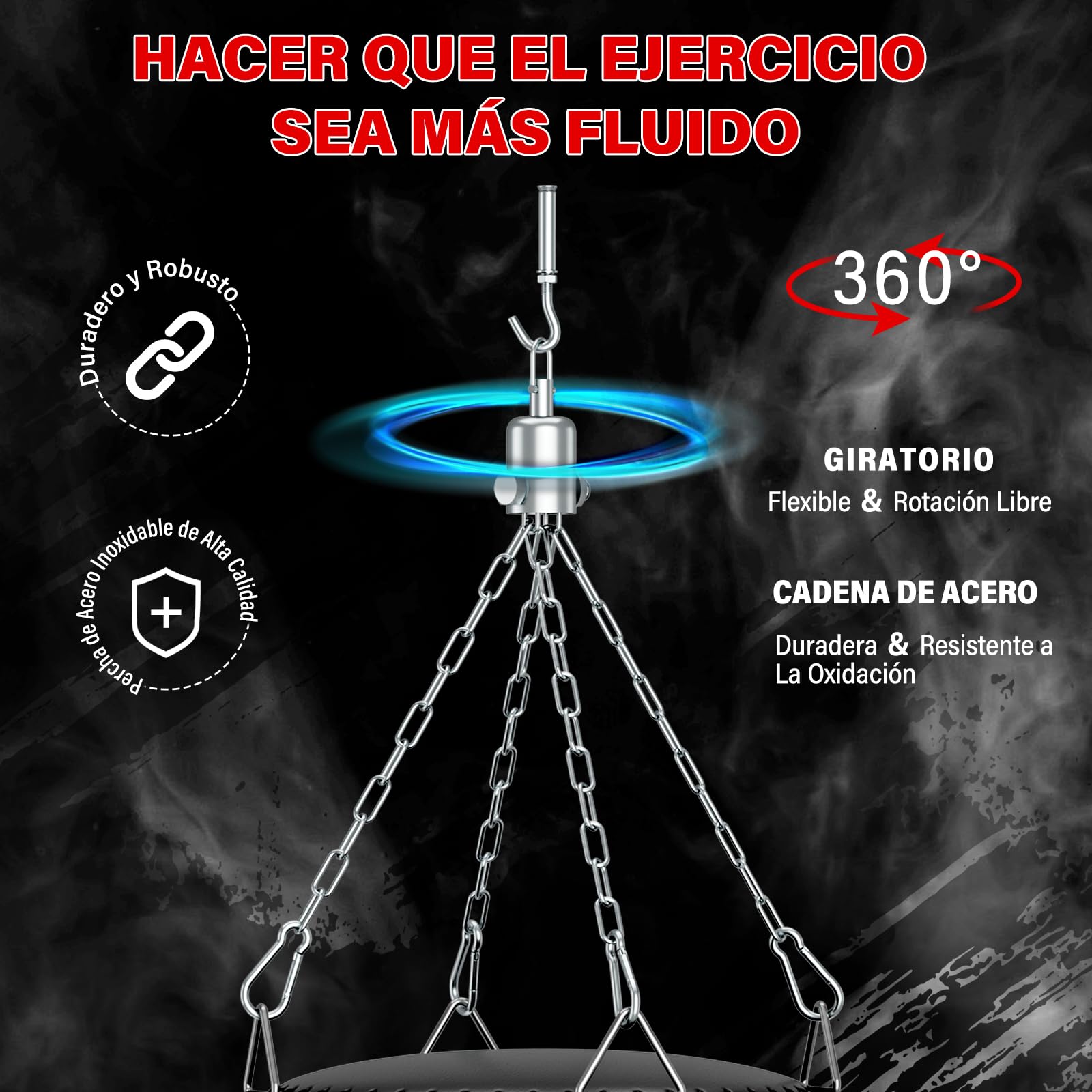 Dripex Saco de Boxeo Colgante para Adultos, Equipo de Entrenamiento de Saco Boxeo con 12oz Guantes, Cadena de Acero Giratoria de 360° para Kárate Kickboxing Muay Gimnasio en Casa