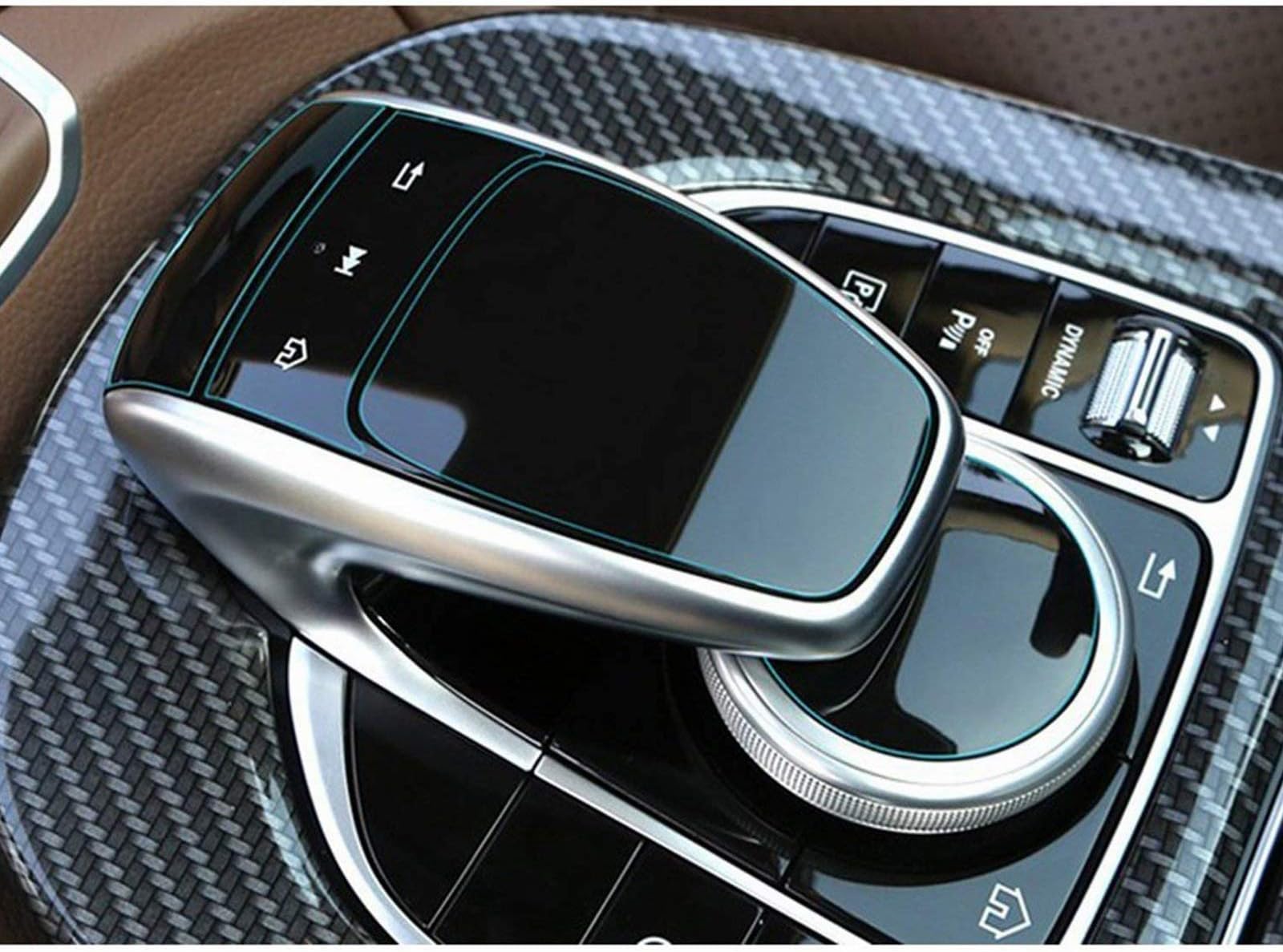 R RUIYA [2 Packs] Perfect for Mercedes Benz COMAND touchpad Navigation Touch Controller Touch Screen Sensitive Protector Invisible Ultra HD Clear Film Anti Scratch Skin Guard
