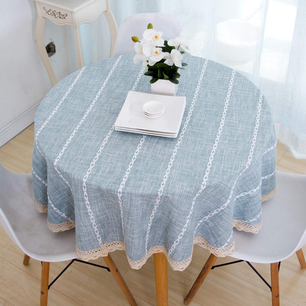 Amazon｜テーブルクロス テーブルマット 円形 130*130cm（直径130cm