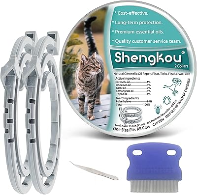 ShengKou Natural Essential Oil Flea Repellent Collar