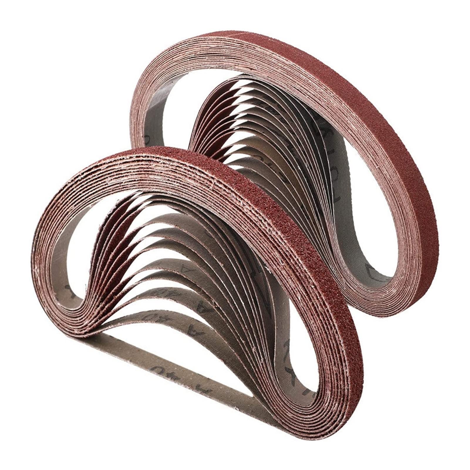 taśmy szlifierskie, 100 sztuk 10 * 330mm Paski ścierne do obróbki drewna polerowania metalu(80#)