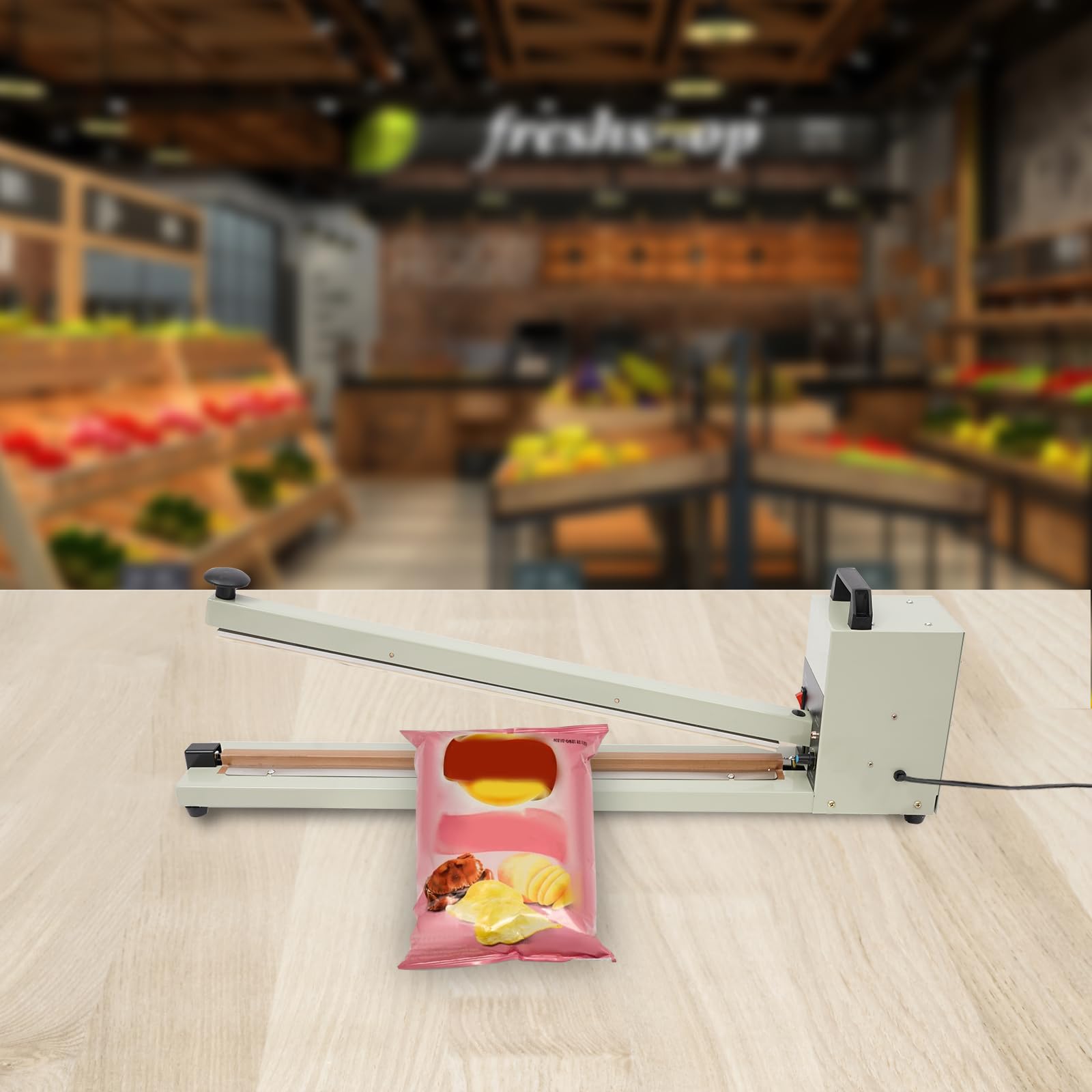 Sigillatrice a caldo, 600 mm, macchina per sigillatura a caldo, macchina manuale a impulso, saldatrice a barre, saldatrice per sacchetti di plastica, carta stagnola, sacchetti di carta kraft