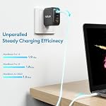 MINIX NEO P3 100W USB C Charger Block, 4-Port GaN Charger Block, PD Fast Charger, 3 USB-C & 1 USB-A Ports, Compatible with MacBook Pro Air, iPad Pro, iPhone 17 Pro Max/17 pro, Galaxy S25 and More.