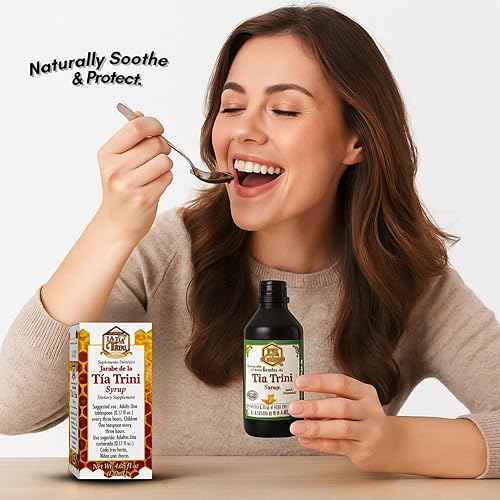 Miniatura 6 de Jarabe de la Tía Trini con Miel Pura - Suplemento dietético - 4.05 fl oz (4.1 fl oz) - Gordolobo, propóleo, eucalipto, anacahuita y menta (propóleo,