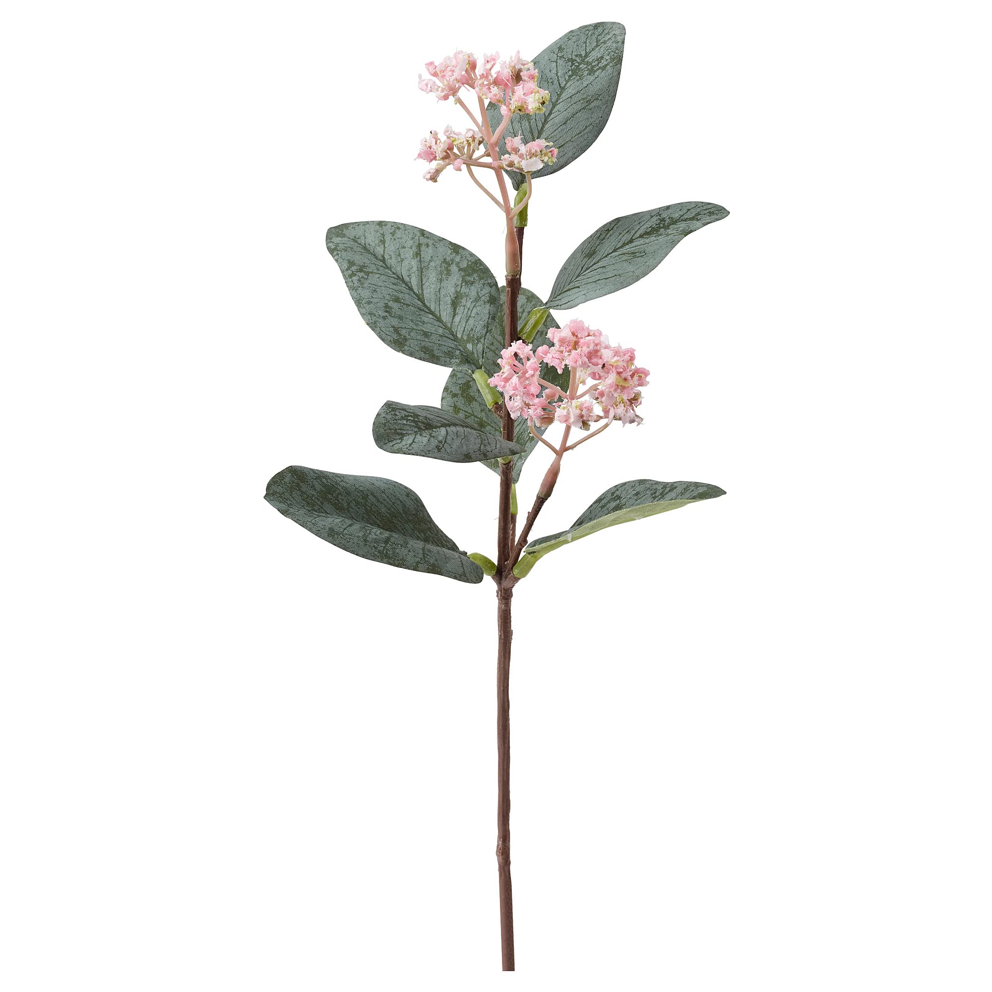 Eucalyptus rose 30 cm composition florale artificielle haute qualité