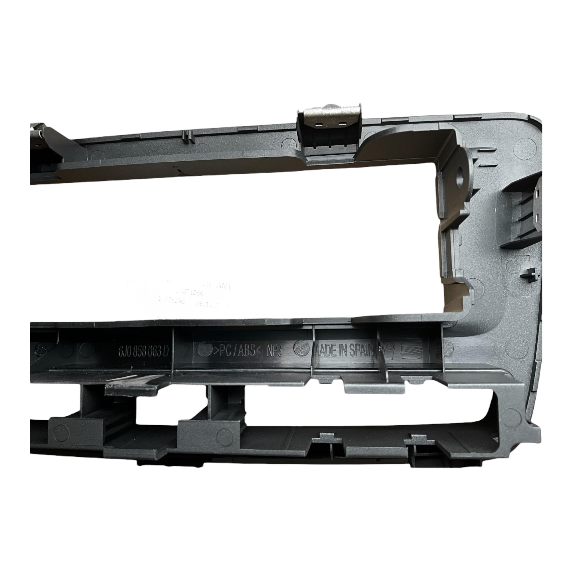 Seat 6J0858061BAN1 Blende Radioschacht DIN Halterahmen Radioblende schwarz