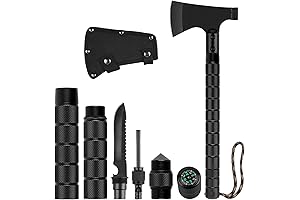 Long Axe: Camping Axe, Folding Survival Hatchet Axe Tactical Camp Axe for Outdoor Adventure