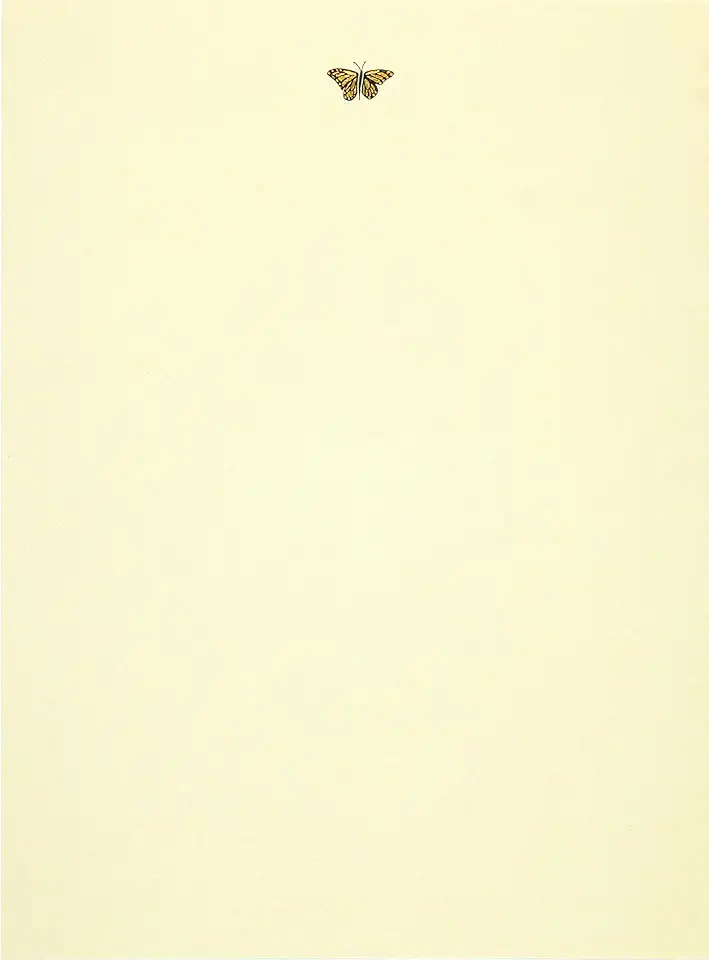 Gold Butterfly (Stationery) (Letter-Perfect Stationery Series)