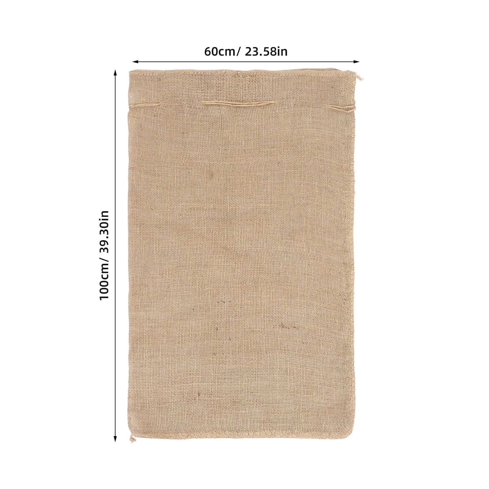 Coperture in Iuta per Piante da Esterno 80x100 Cm con Coulisse, Sacchi Antigelo Riutilizzabili per Arbusti, Alberi da Frutto e Giardinaggio Invernale – Protezione Resistente