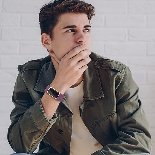 Miniatura 7 de Correa compatible con Fitbit Charge 5 bandas para mujeres y hombres, correa de repuesto deportiva ajustable impermeable de silicona suave para