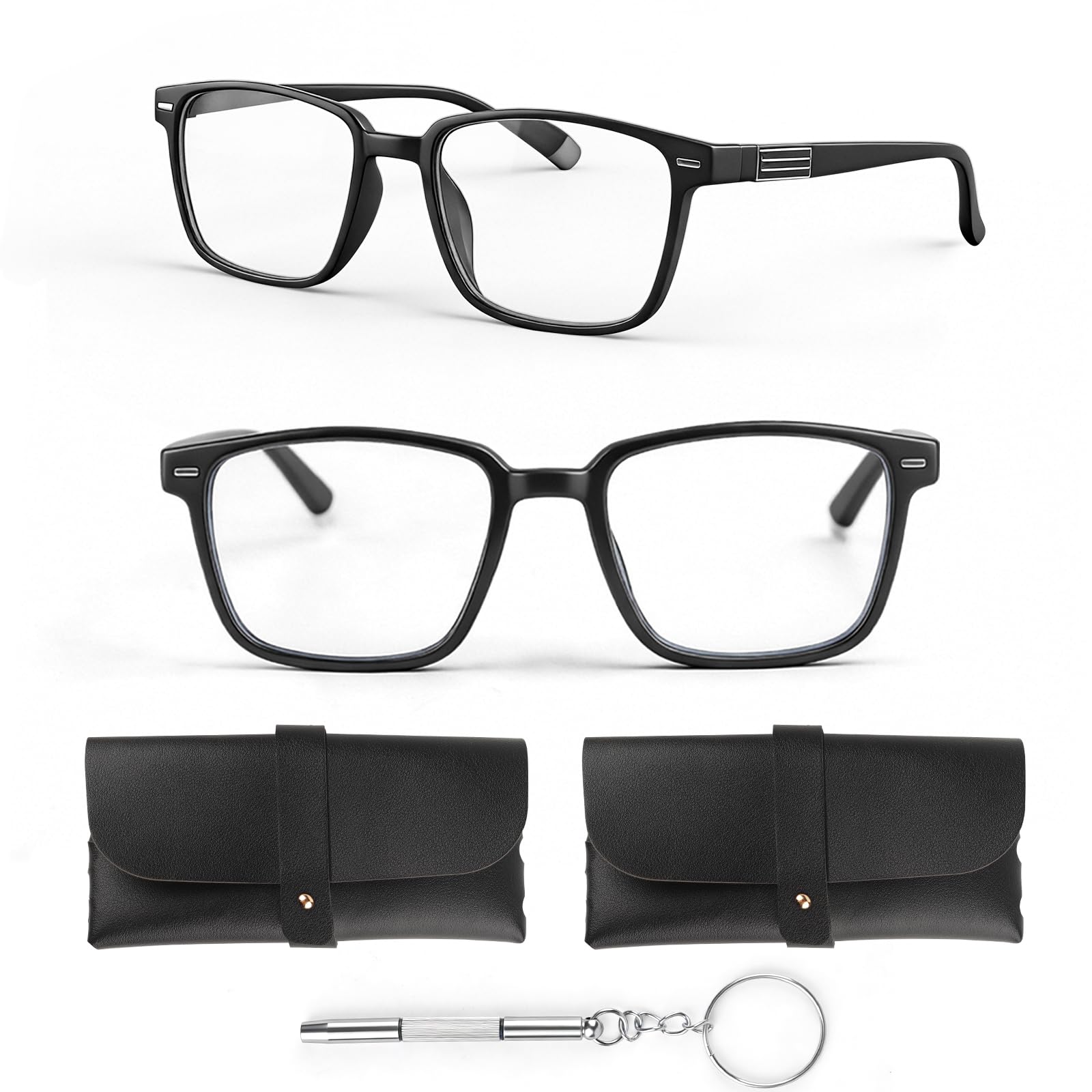 Lesebrille 2er Set Mit Blaulichtfilter, Ultra Leichte Lesebr