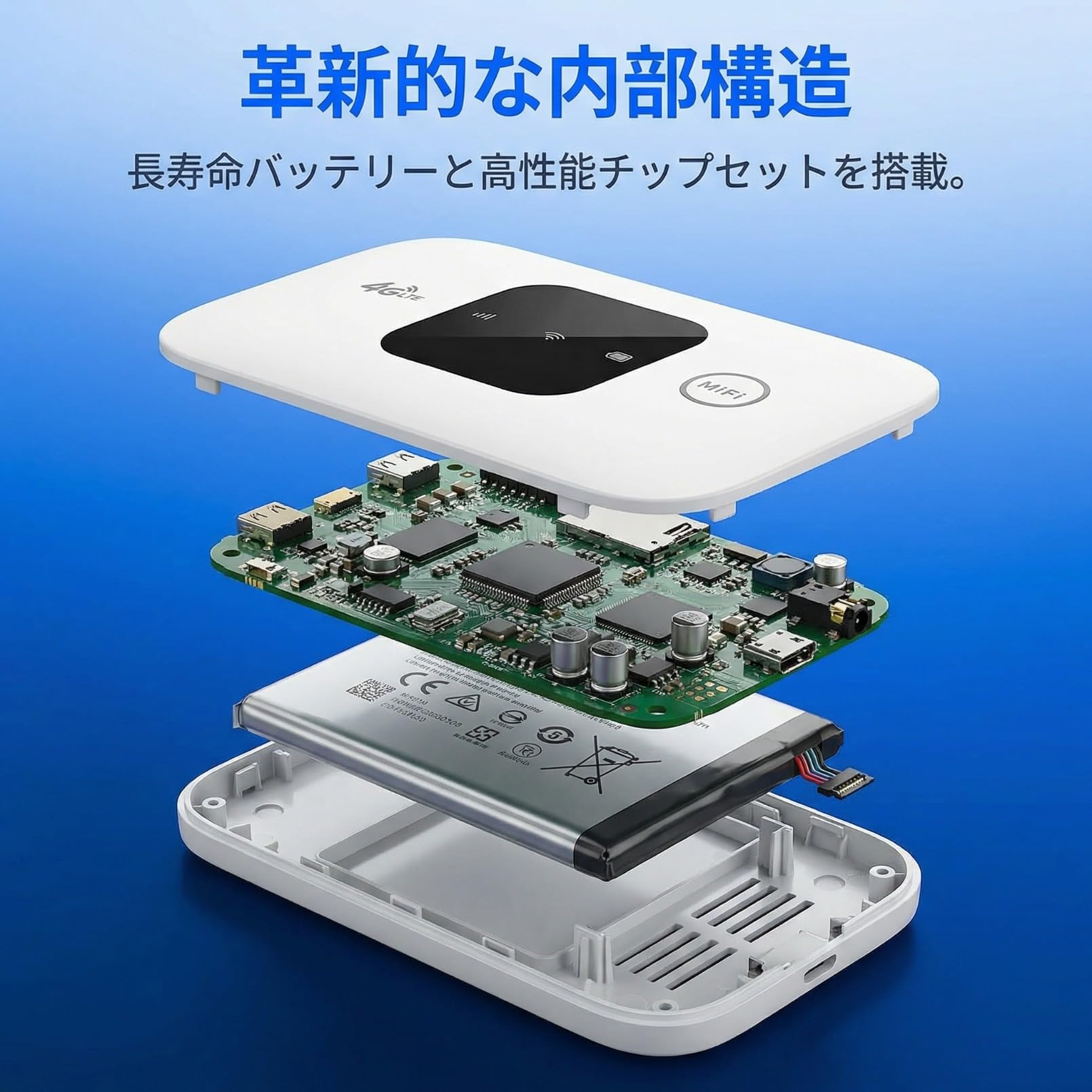 Amazon.co.jp: Vskd【最新の衛星技術により】 ポケットwifi
