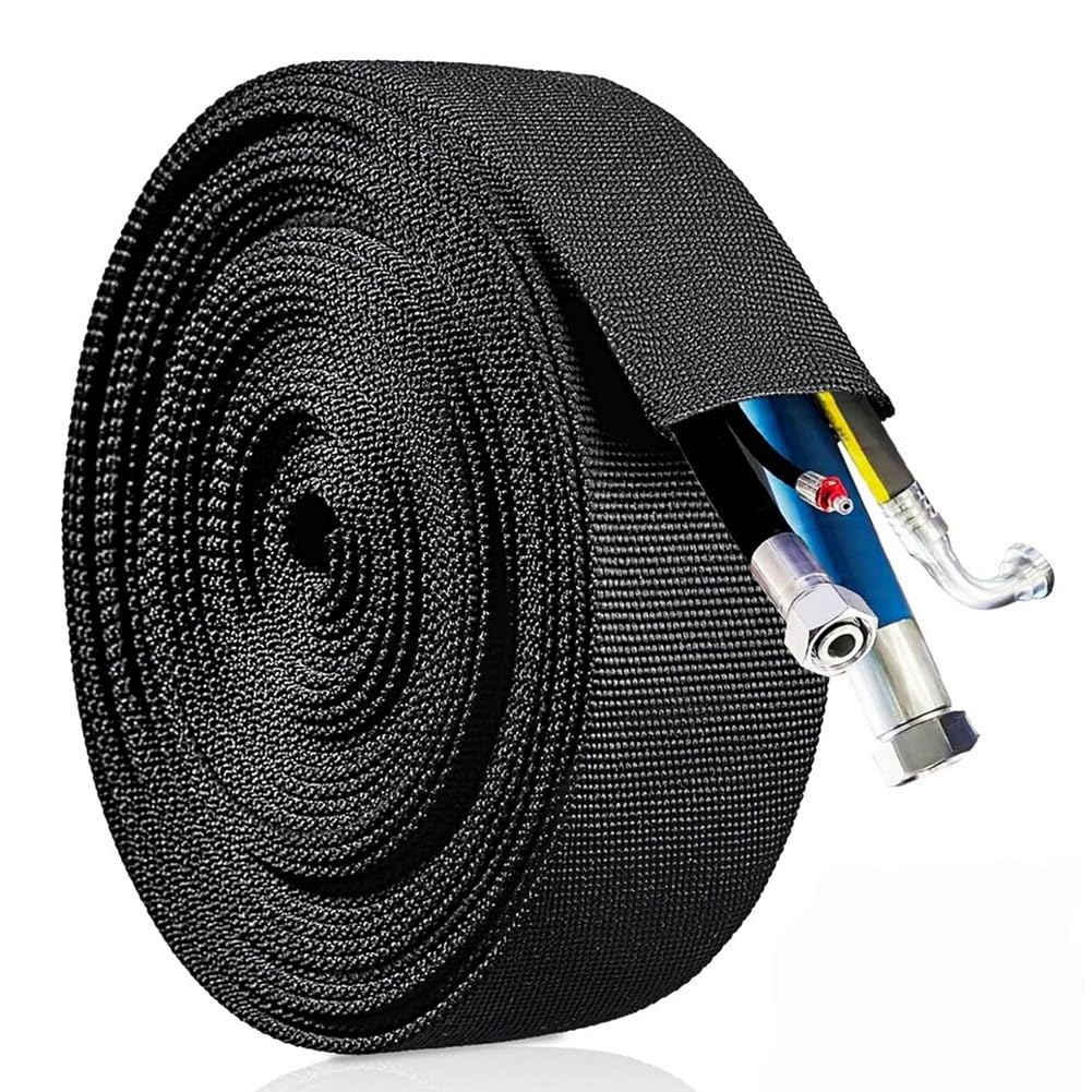 Littimoon Wrap Cable Sleeve Cable Protector Sleeve Hose Sheath Wrap Cable Sleeve Cable Cover for Welding Tig Torch Hydraulic Hose