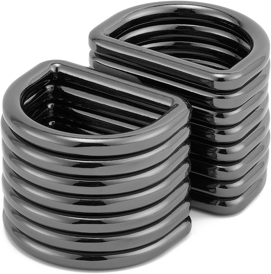 DEVPSISR Metal D Ring,Heavy Duty Welded Solid D Rings for sewing,Purse Making Supplies,Backpacks,Webbing Straps