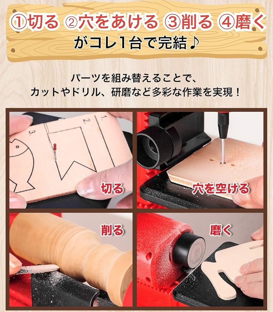 Amazon.co.jp: PLAYmake Wood Workshop 4in1 工作キット！①切る