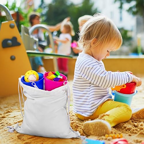 Miniatura 5 de Sweetude Paquete de 30 bolsas de sublimación con cordón de poliéster a granel, mochila con cordón en blanco, mochila de gimnasio, mochilas