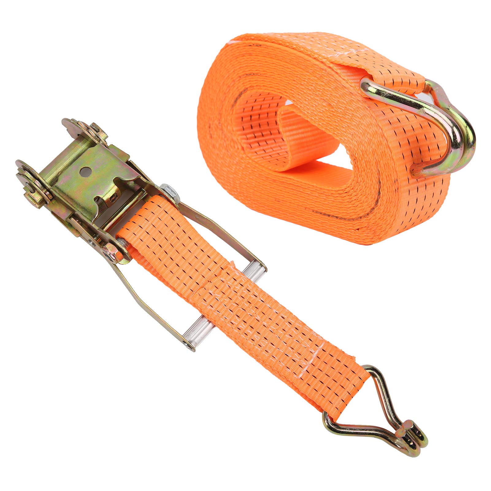Fafeicy Sangle D'arrimage à Cliquet, 2 Po X 10 Pi Fixateur de Charge Lourde