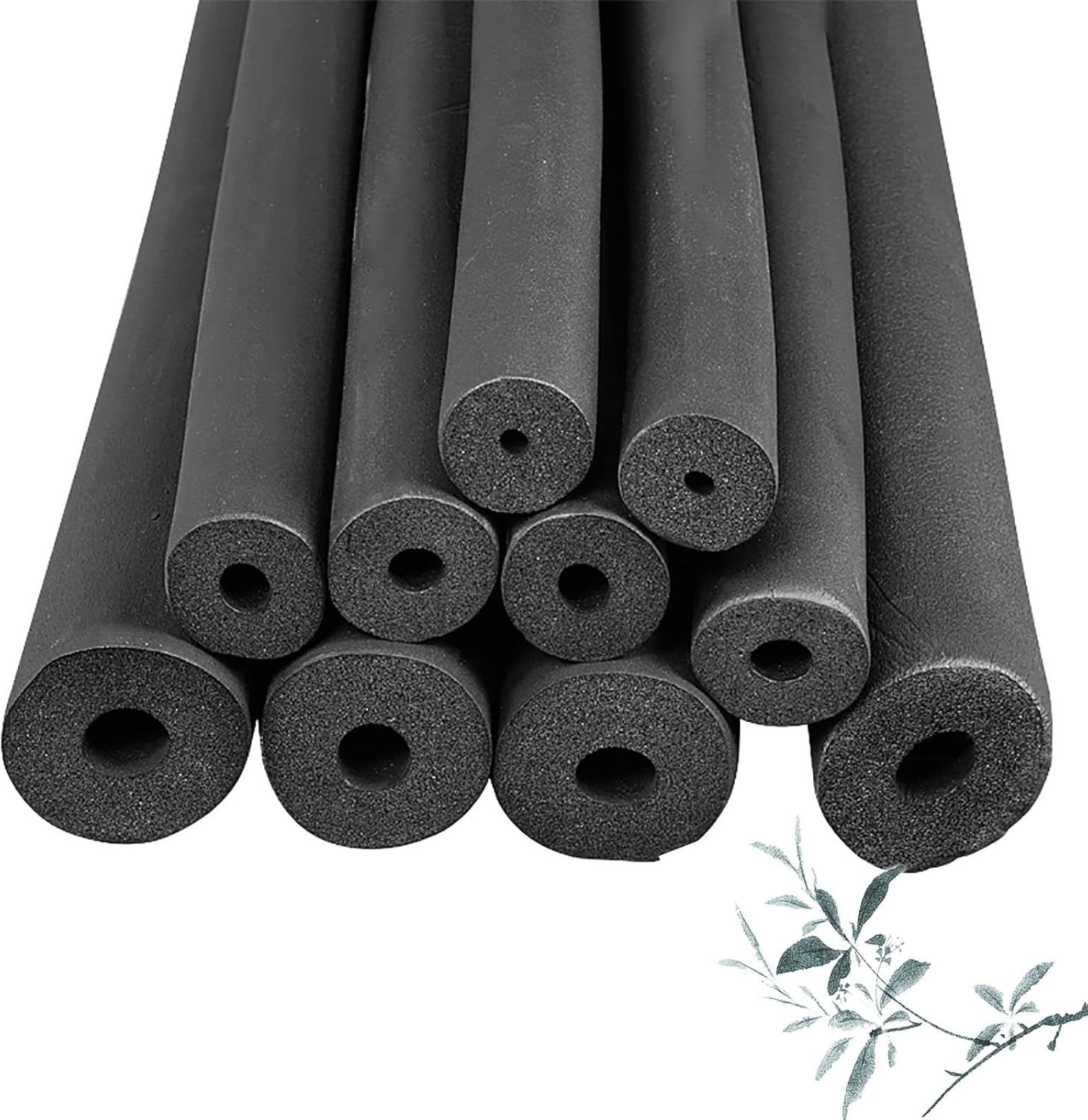 Pipe Insulation Foam Tube 1/2 Inch, Foam Pipe Insulation, Exterior Pipe Insulation, Rubber Pipe