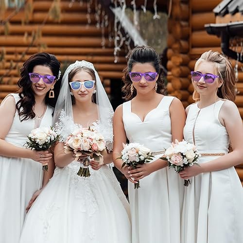 Miniatura 6 de Paquete de 612 lentes de sol de despedida de soltera para dama de honor, novia, tribu, suministros de fiesta, regalos de fiesta de boda