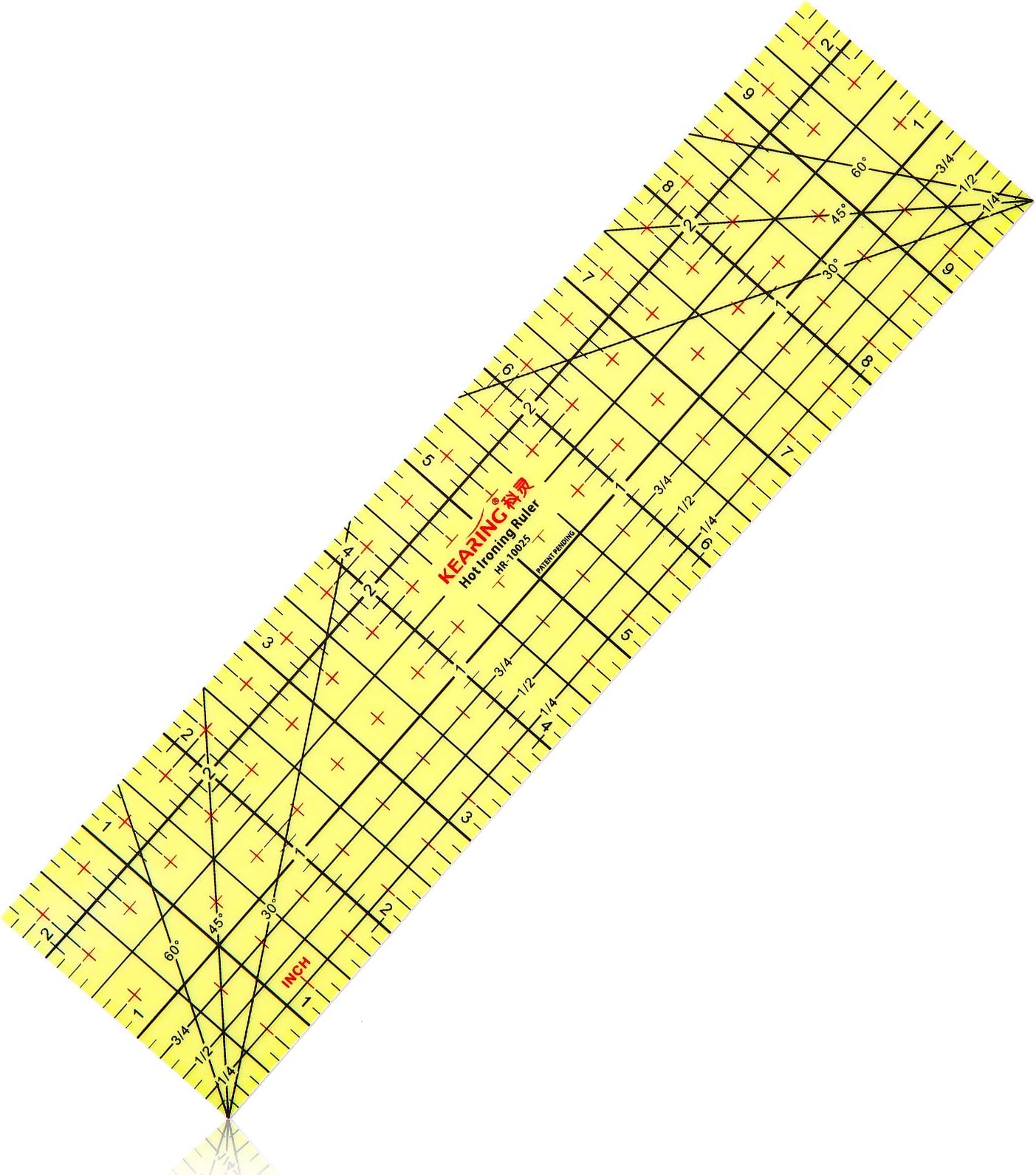 Hot Ironing Ruler, Heat Resistant Hemmer Ruler Sewing Tools Measuring Handmade Tool for Electric Iron Home Work(2.5 x 10 Inch)