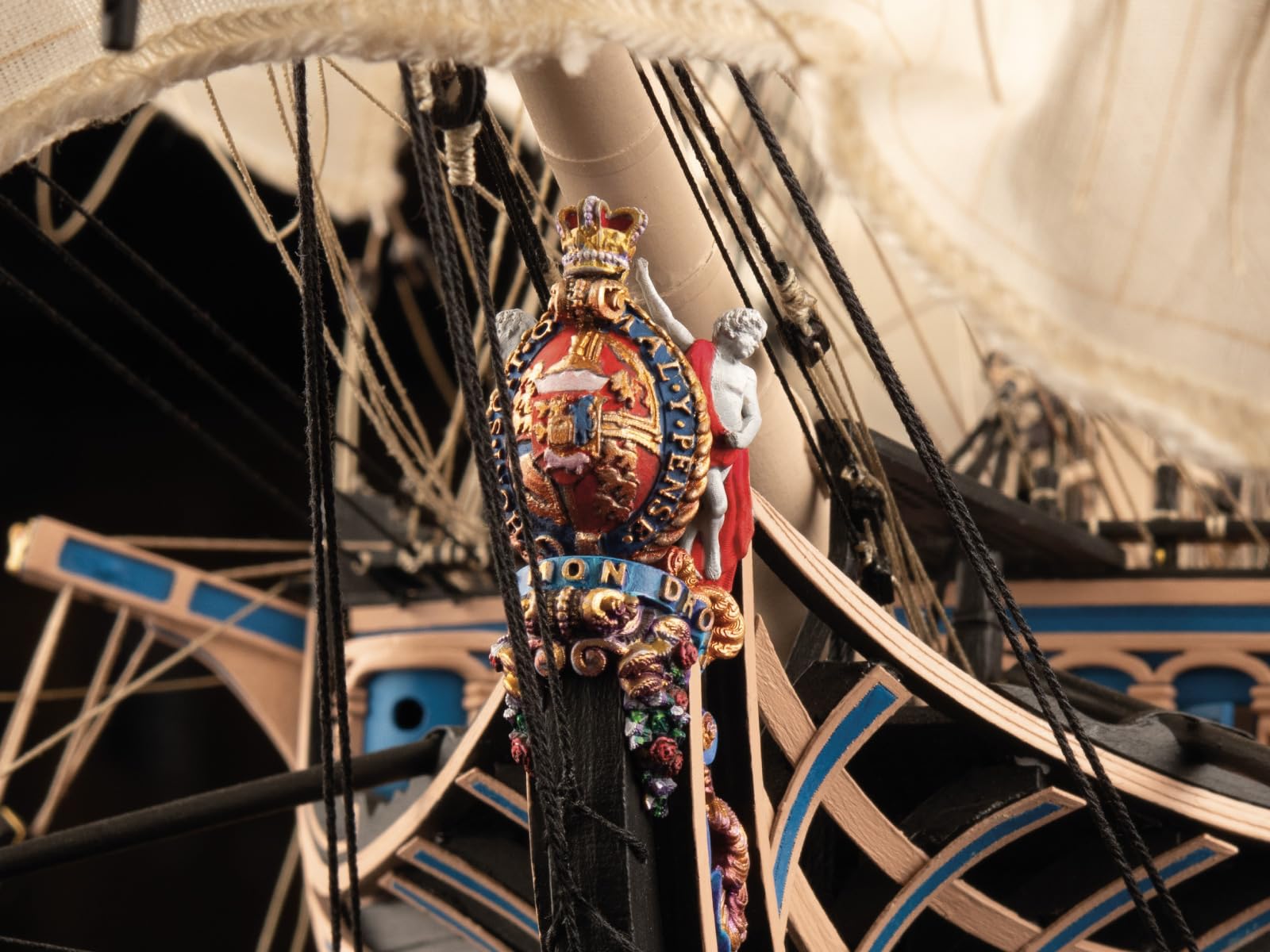 Artesanía Latina - Holzmodellschiff – Englisches Linienschiff, Anatomie Lord Nelson’s HMS Victory, Trafalgar 1805 - Modell 22900-OP, Maßtab 1:84 - Expertenniveau Modellbausatz zum Zusammenbauen