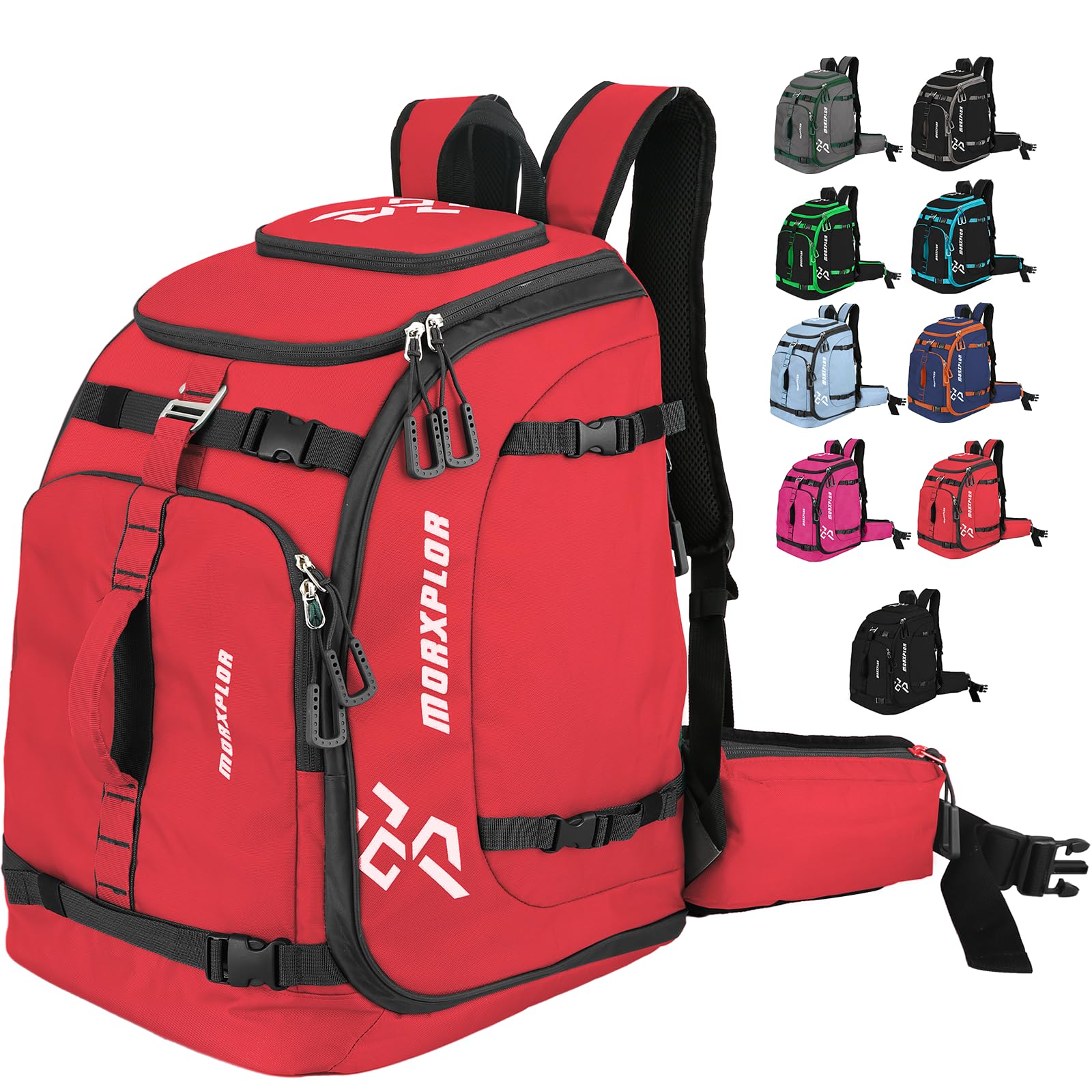MORXPLOR Ski Boot Bag - 65L Padded, Waterproof Ski Travel Backpack for Gear & Accessories — image 1