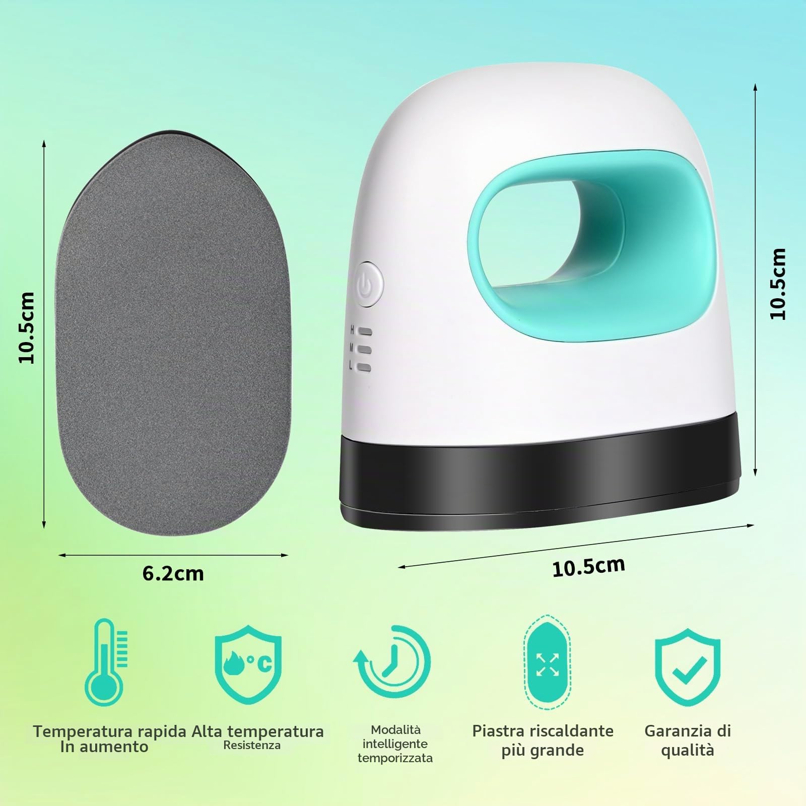 Mini Pressa a Caldo, Portatile Stampante per Tessuti, Termopressa per Maglietteper per Artigianato Vestiti Cappelli