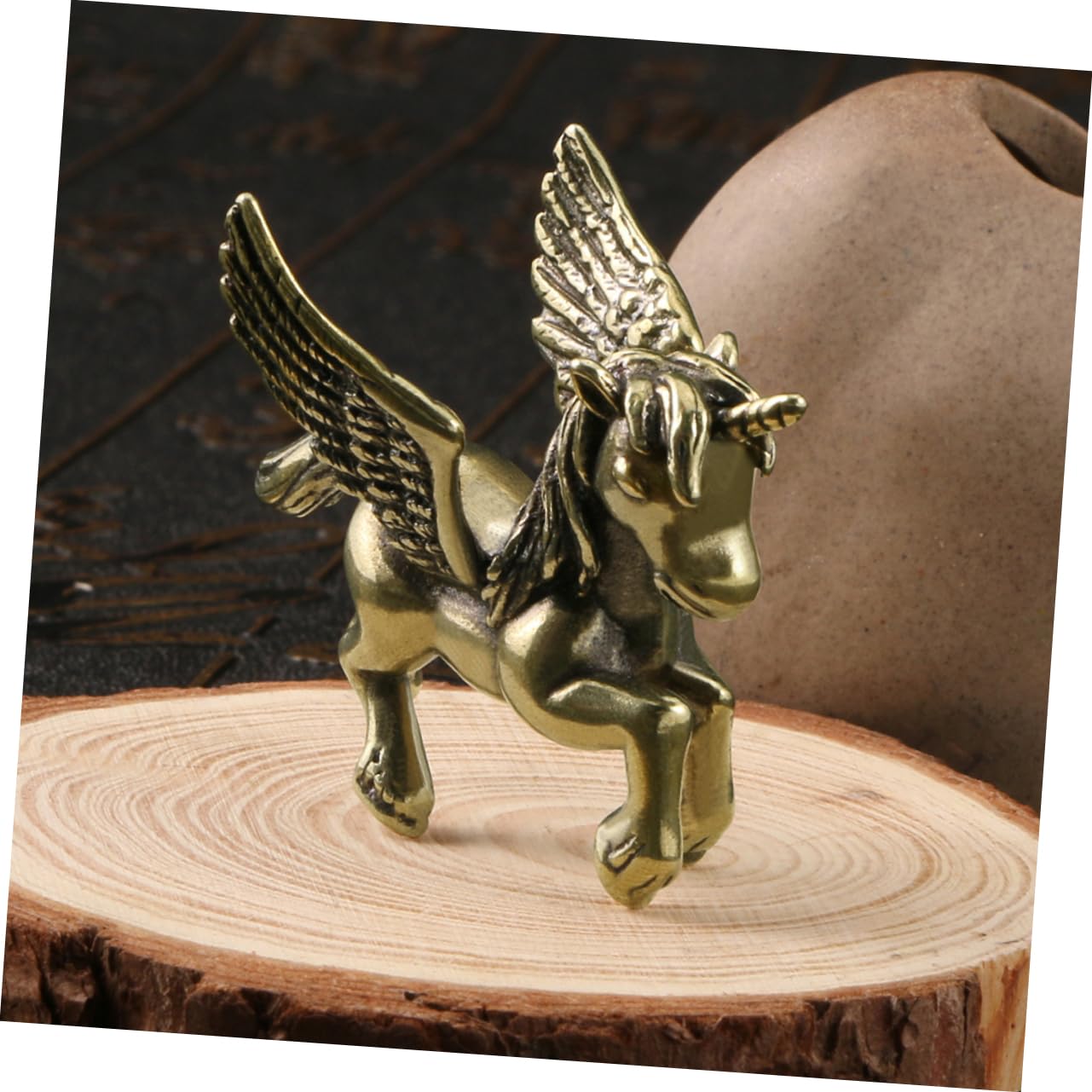 5stücke Brass Statue Vintage Miniature Einhorn Figurine Für Schreibtischdekoration Langlebig Und Als Für Zuhause