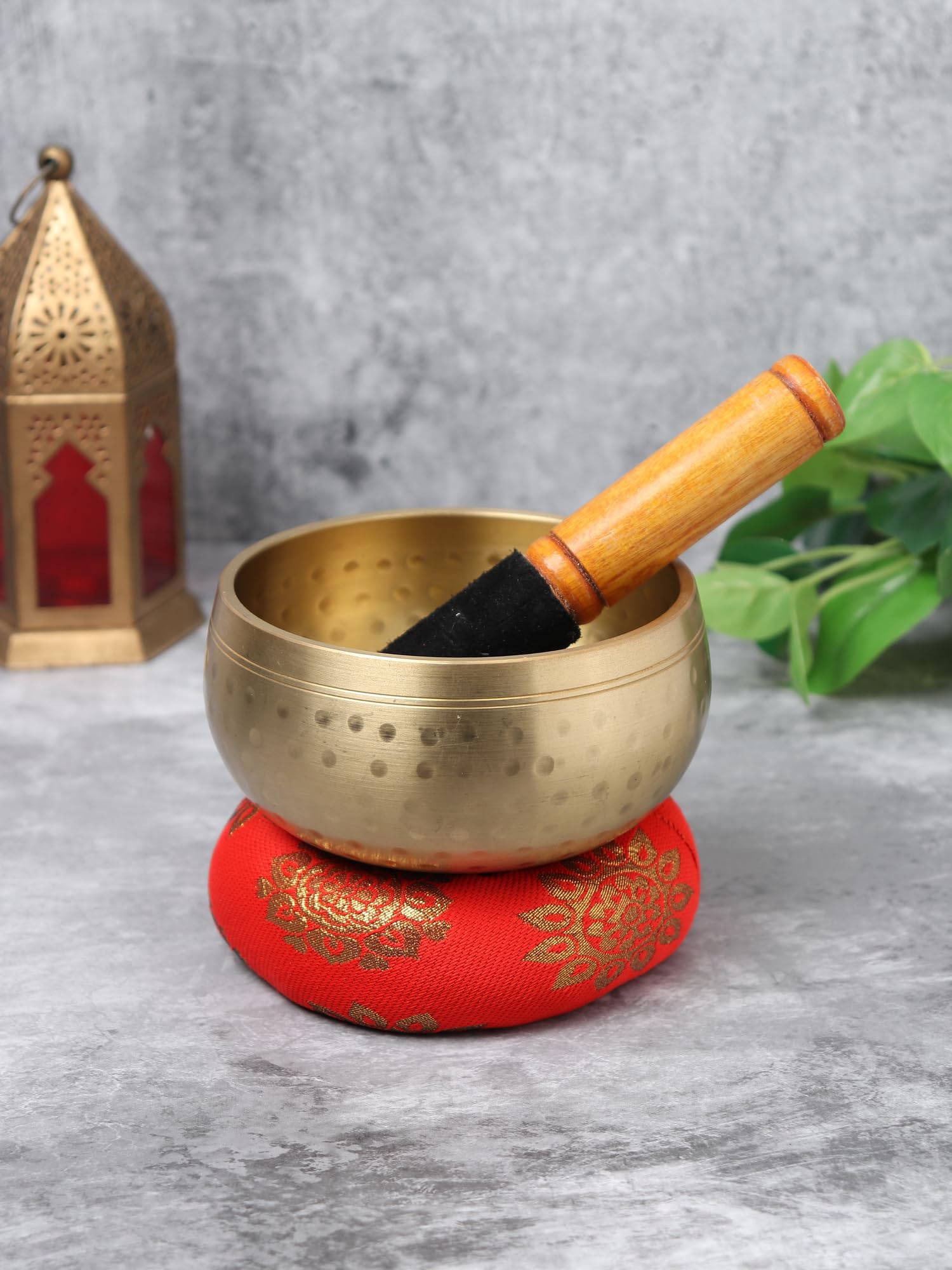 Zenith’s Decor 100% pure Brass Sound Singing Bowl for stress relief Meditation Bowl,Tibetan Bowl Prayer Instrument With Stick 630 gm (diameter - 5 inch, height - 3 inch) 4