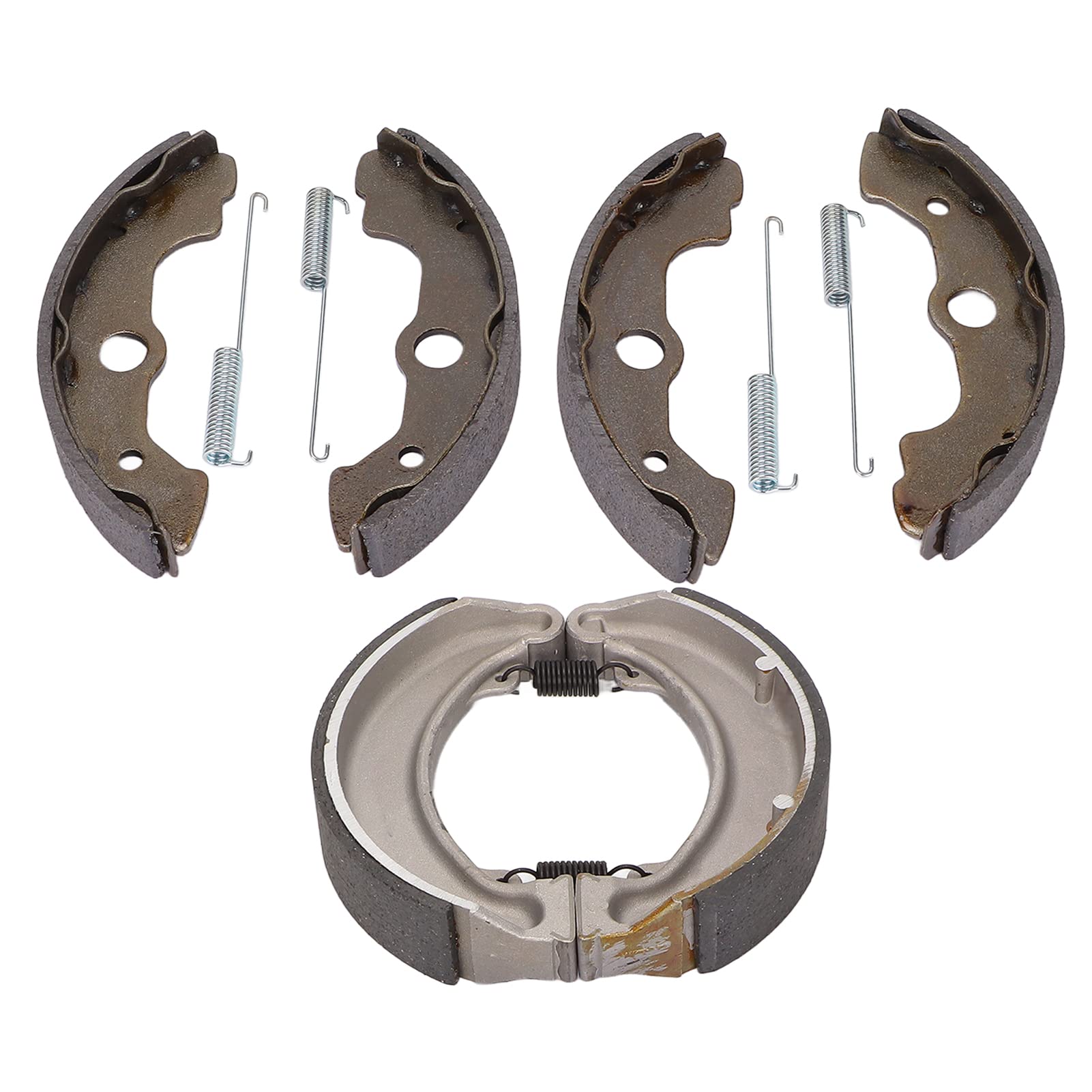 Jeu de Mâchoires de Frein Avant et Arrière, Kit de Mâchoires de Frein en Fer en Aluminium avec Ressort, Moulage Sous Pression Haute Pression, Puissance d'arrêt Silencieuse, pour TRX300FW
