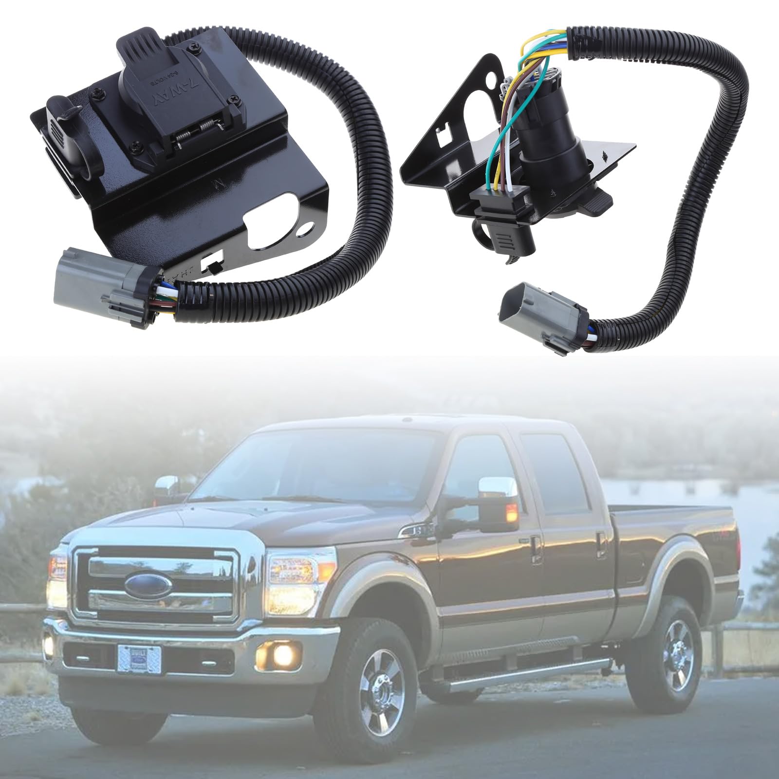 Conector de enganche de 4 y 7 pines para remolque de remolque para camioneta F350 Super Duty