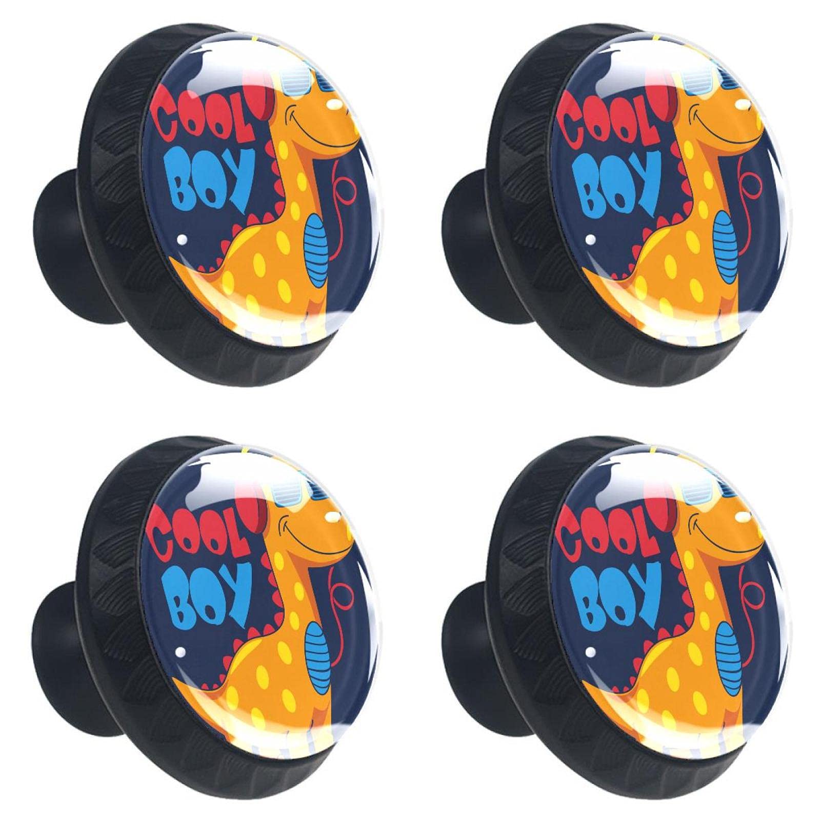 Boutons de tiroir pour relooker une commode motif dinosaure lot de 4