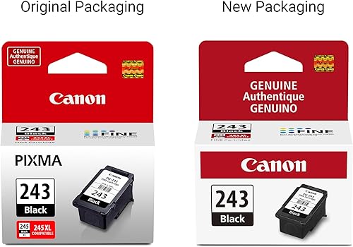 Vista 4 de Canon PG-243 - Cartucho de tinta negra original, compatible con iP2820, MX492, MG2420/2520/2920/2922/2924/3020/2525, TS3120/302/302a/202/4520/3320