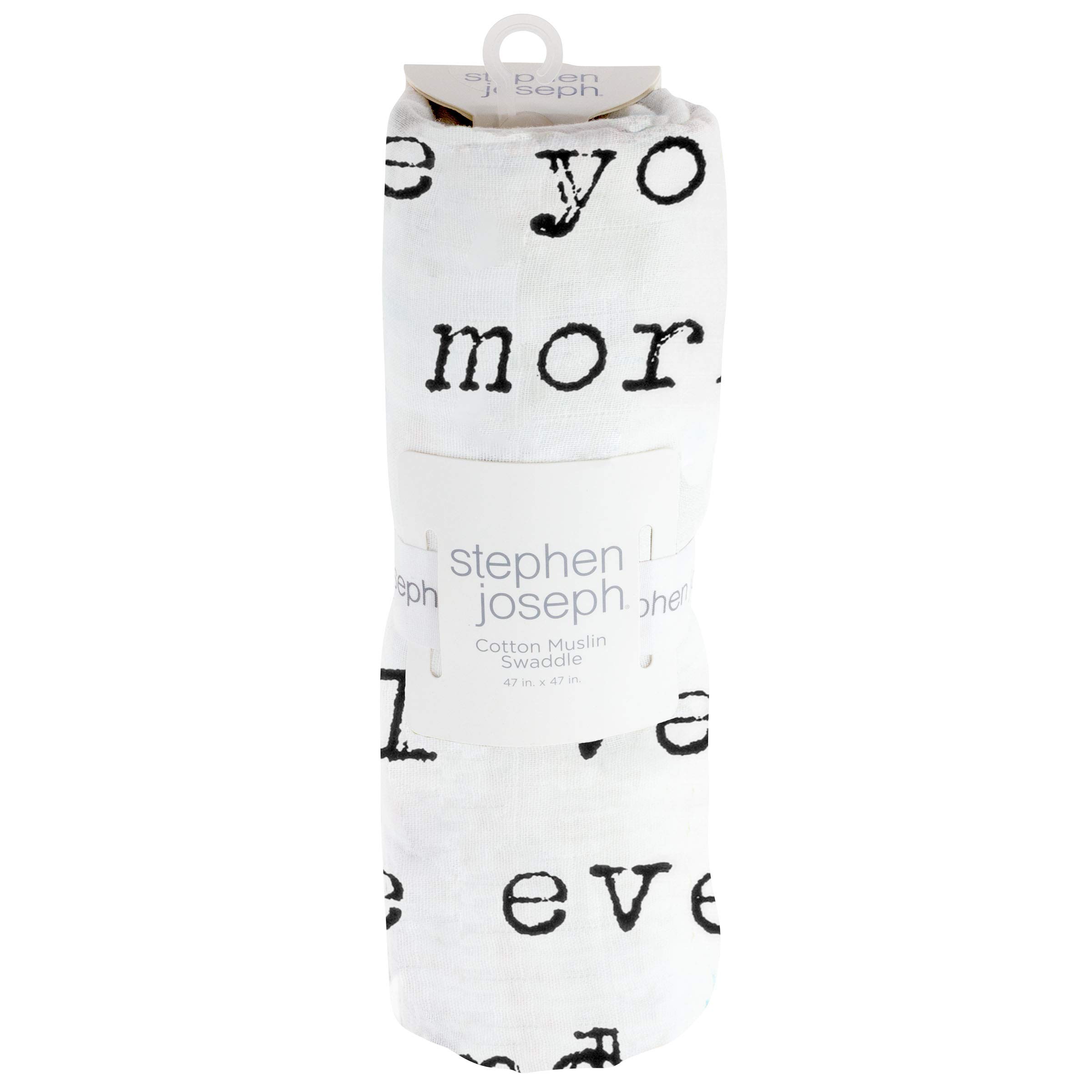 Stephen Joseph Muslin Sentiment Blankets Love You