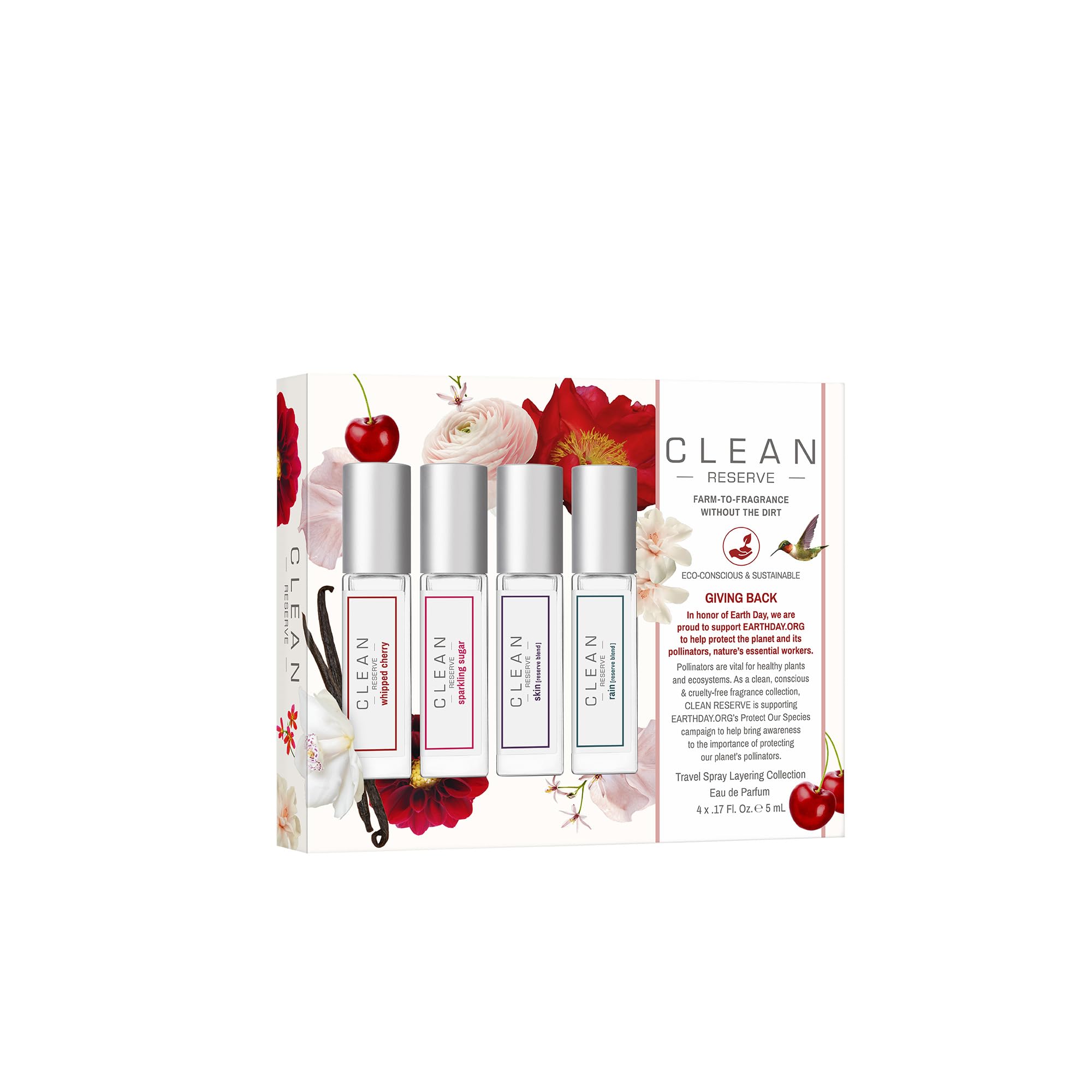 CLEAN RESERVE Fragrance Discovery Gift Set Travel Mini Size Layerable Perfume for Everyday Wear Long Lasting Vegan Phthalate-Free