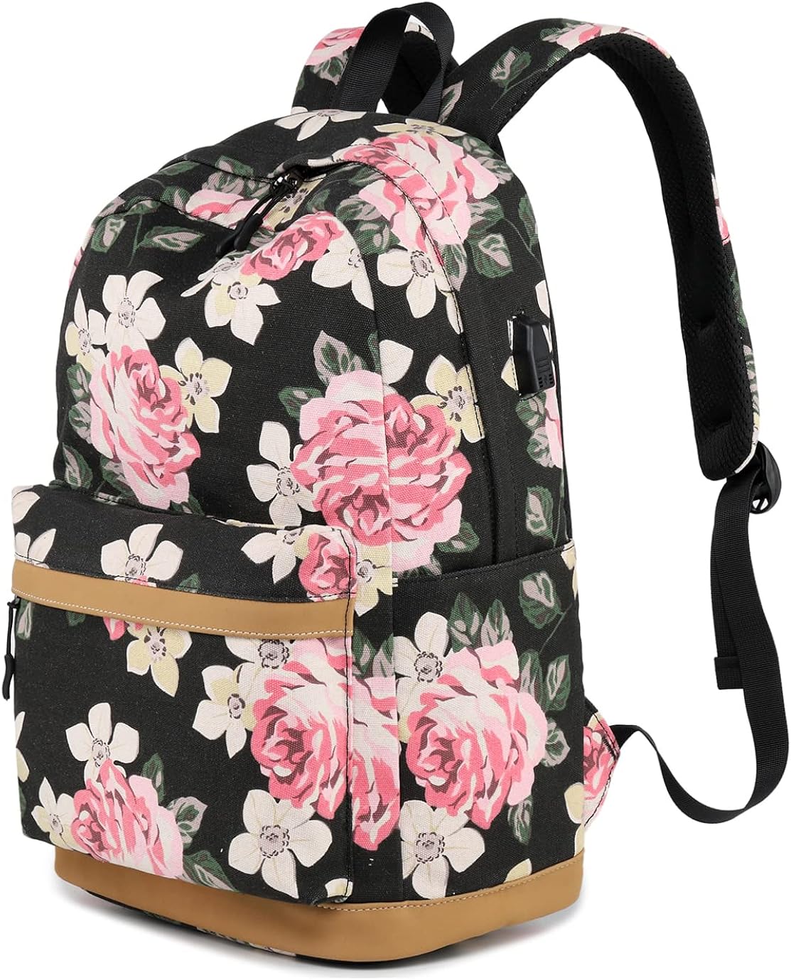 Lmeison Backpack for Teen Girls Laptop Backpack Bookbag Set with Lunch Box Purse