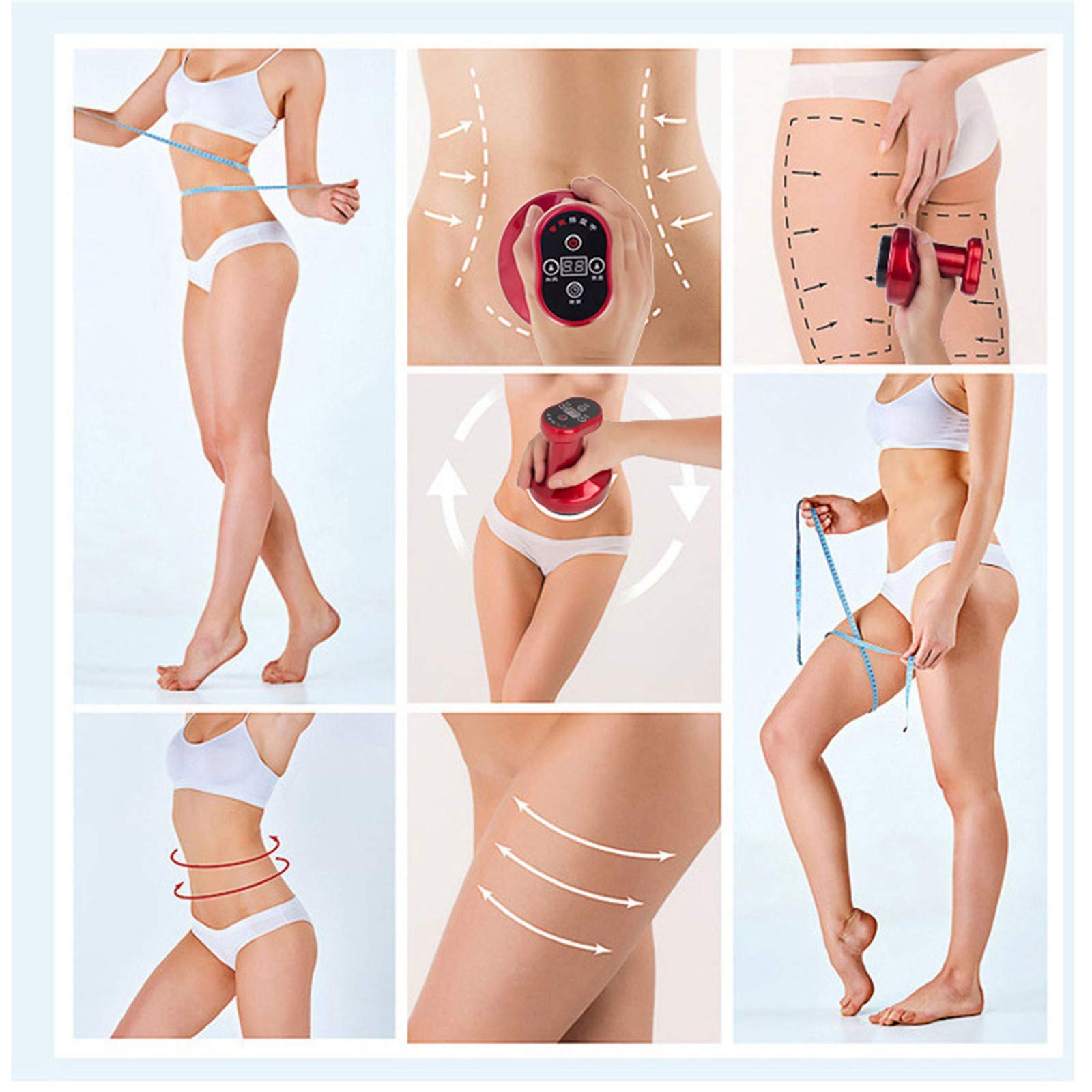 Rechargeable 9-Grade Electric Cupping Therapy Set, Upgrade Gua Sha Scraping Massager, 2 in 1 Multifunction Cupping Sets and Gua Sha Electric for Body